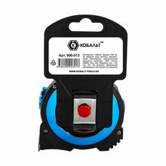 Рулетка КОБАЛЬТ Экстра 7.5м x 25мм металлический корпус, толщина ленты 0,13 мм, автостоп, магнит, 2 стор. шкала (906-913)