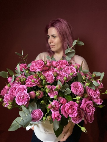 Цветы в коробке "Яркий"