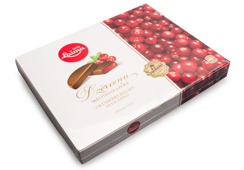 Клюквенные дольки в шоколадной глазури, 190г