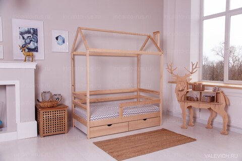 Кроватка-домик Incanto «Dream Home» без ящиков, цвет натуральный