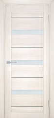 Дверь ТЕХНО-742 / Цвет Сандал бежевый / белый сатинат / Двери МАРИАМ