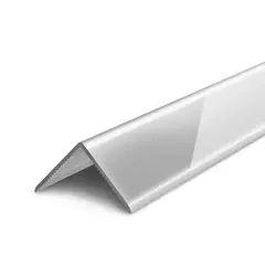 Угол ПВХ "Деконика" 002-0 Светло-серый Глянцевый 15х15х2700 мм