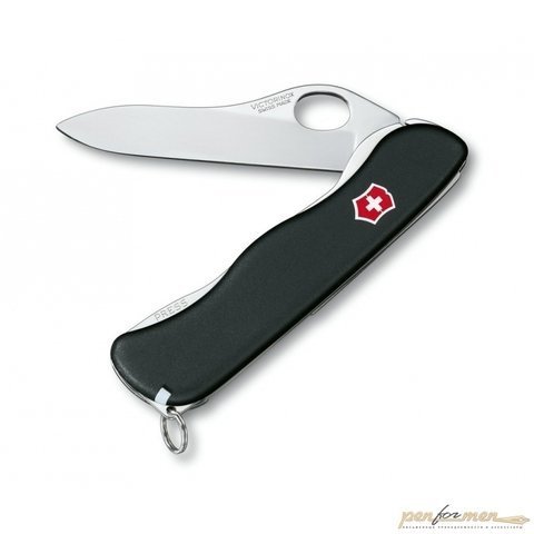 Нож перочинный Victorinox Sentinel One Hand 111мм 5 функций с фикс черный (0.8416.M3)