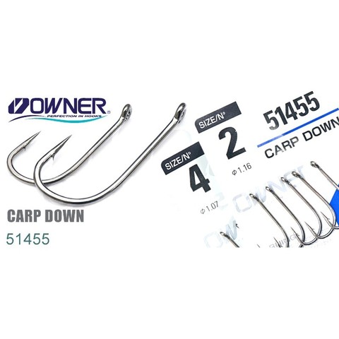 51455 № 1 Крючки OWNER/C'ULTIVA  CARP DOWN/ продажа от 5 уп.