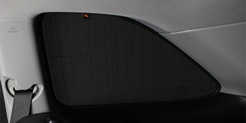 Каркасные автошторки на магнитах для Lexus CT 1 (2011+) Хэтчбек. Комплект на задние форточки