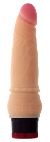 Вибратор-реалистик со встроенным пультом REALSTUFF 6INCH VIBRATOR - 15,5 см. - Dream Toys RealStuff 20634