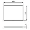 Боковая панель 70 см Ideal Standard Connect Air E114801