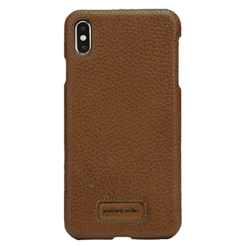 Чехол Pierre Cardin для iPhone Xs Max / кожа коричневый