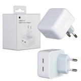 Адаптер питания на 2 Type-C (USB-C) с быстрой зарядкой 35W PD для MacBook, iPad, iPhone и др. (Белый)