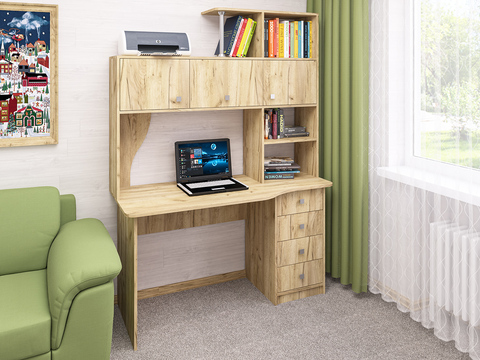 Компьютерный стол СК-16 крафт золотой