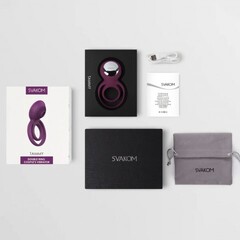 Двойное эрекционное виброкольцо Tammy фиолетовое от SVAKOM