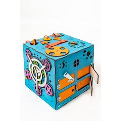 Easy Time Развивающий БизиКуб-ночник со светом (синий) (ks02)