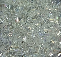 Бисер Рубка, 450 гр, размер 8/0, пр-во Китай, прозрачный