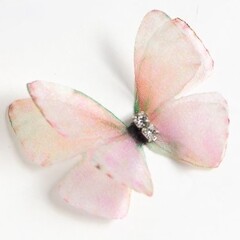 Бабочки декоративные, Шифоновые двухслойные, № 29, 3 см, 10 шт