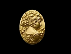 Силиконовый молд Камея Девушка № 32