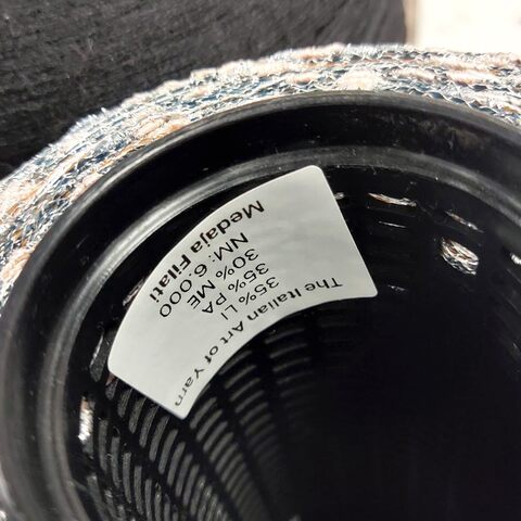 Лен (35%) с люрексом и шишибриками NODINO DI LINO 600 серо-бежевый