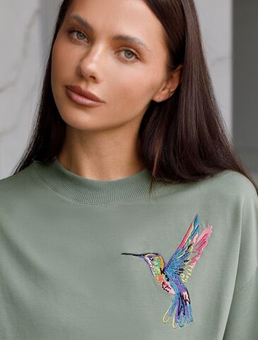 Футболка из тонкого эластичного футера со шнуром внизу  D49.095 (122876)