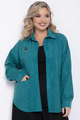 Рубашка Милолика (бирюзовая) Б15439-18М LT Collection