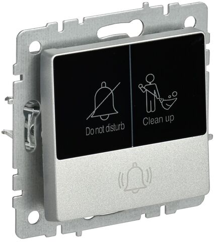 BRITE Кнопка звонка с инд. отел. 10А ВС10-1-9-БрА алюм. IEK