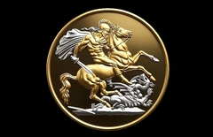 Силиконовый молд № 2286 медальон Георгий Победоносец