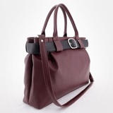 Сумка Саломея 2006 наппа бордо + черный