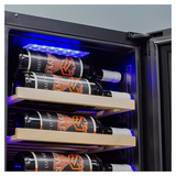 Винный шкаф MEYVEL MV106-KST2 (Slim) 385 л 450х695х1800 мм черный