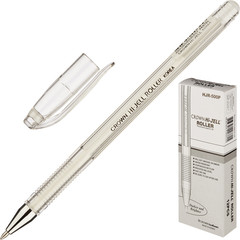 Ручка гелевая Crown белая (толщина линии 0.7 мм)