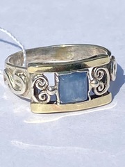Кианит 2613 (кольцо из серебра/золота)