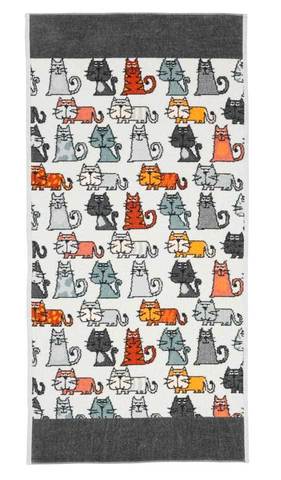 Полотенце 50x100 Feiler Cats 215 schiefer