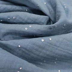 Стальной голубой с серебряными точками