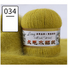 Пряжа "Норка" длинноворсовая, Пух норки-90 % Полиамид-10 %