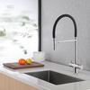 Abber AF81141SP Смеситель Wasser Kreis AF81141SP для кухни с подключением фильтра и выдвижной лейкой, сатин