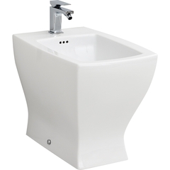 ArtCeram Jazz JZB002 01 00 Биде, Artceram, Jazz, тип установки-напольный, ширина, мм-360, глубина, мм-540, высота, мм-415, форма чаши-прямоугольная, отверстия для смесителя-1, крепления в комплекте, цвет-Gloss White фото