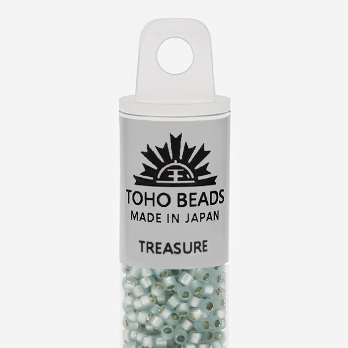 Японский бисер TOHO Treasure (№PF2116), с внутренним серебрением, полупрозрачный глянцевый