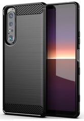 Мягкий защитный чехол для Sony Xperia 1 III генерация с 2021 года, серия Carbon от Caseport