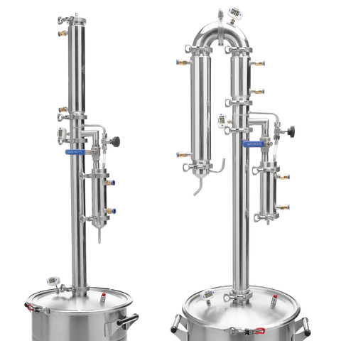 Колонный самогонный аппарат Русич с узлом отбора 2 в 1 на 20 литров