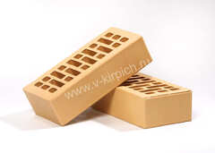 Кирпич лицевой Воротынский одинарный соломенный, гладкий