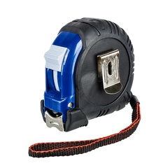 Рулетка КОБАЛЬТ Вектор 10м x 25мм обрезиненный корпус  (мех.стопор, белое матов. покрытие, (247-255)