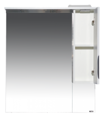 Зеркало-шкаф MISTY Престиж - 80 (правое) серебряная патина