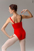 Strap leotard | scarlet