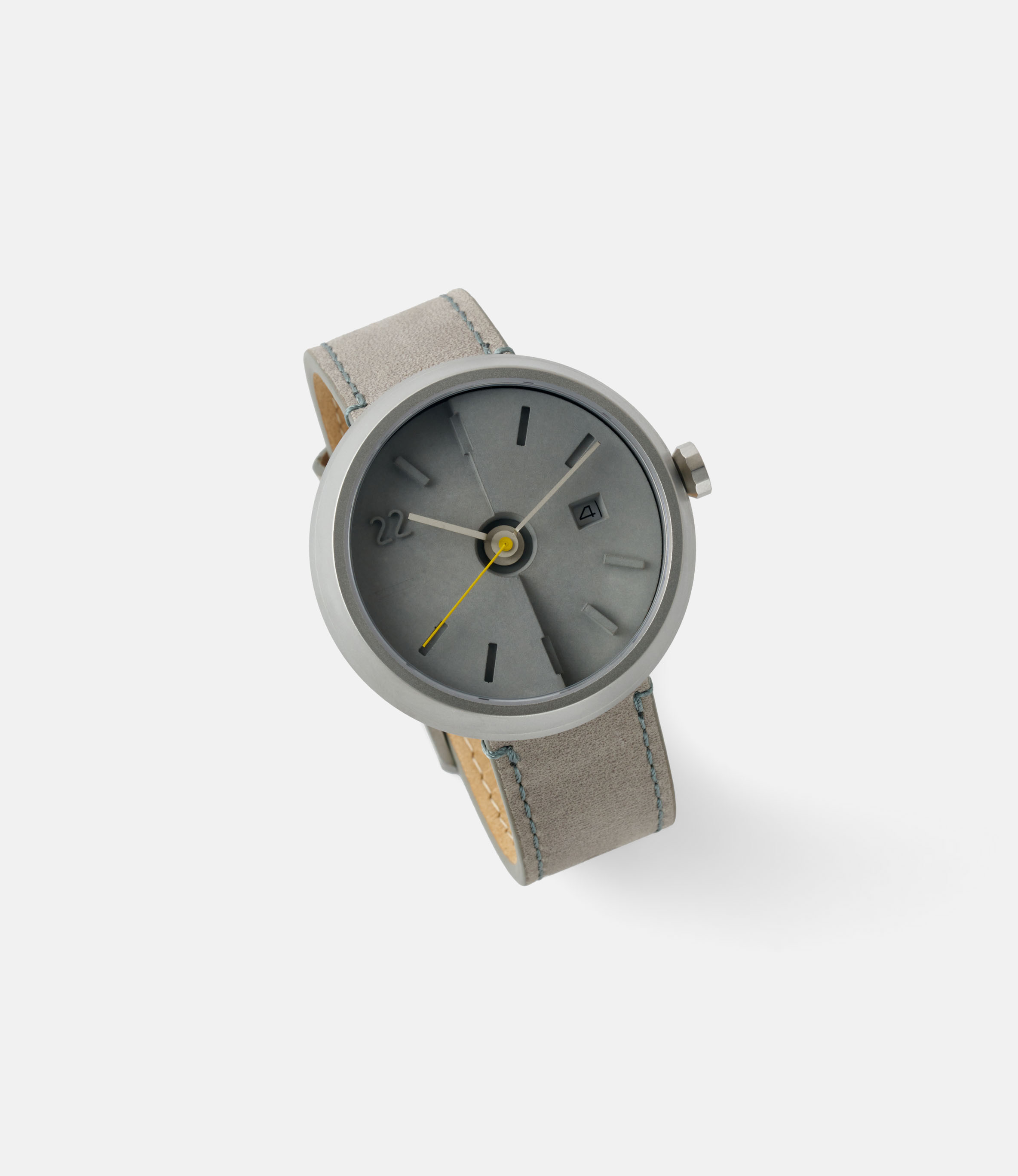 22 Studio Ups & Downs Grey — часы с циферблатом из бетона (44 мм)