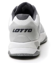 Теннисные кроссовки Lotto Mirage 100 Clay - all white/asphalt/silver metal 2