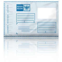Почтовый конверт с логотипом Почта России, размер 485х690 мм,