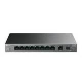 TP-Link LS1210GP Настольный коммутатор с 9 гигабитными портами RJ45 (8 портов PoE+) и портом SFP