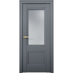 Купить Межкомнатная дверь эмалит Co 31 Кобальт антрацит стекло сатинат