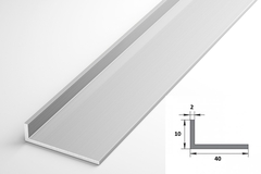 Профиль уголок Лука 40*10*2 Уп 13.2000.500 без окраса