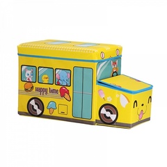 Коробка для хранения игрушек и вещей Blonder Home Happy Time Yellow BUS/64