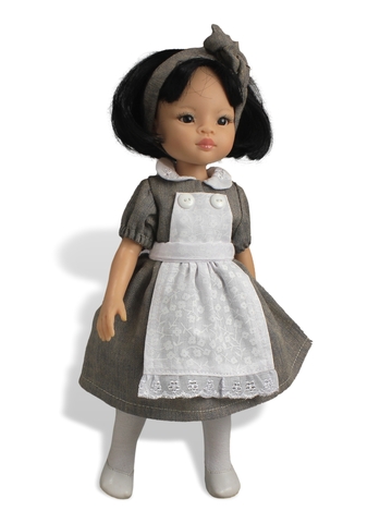 Платье комбинированное + колготки - . Одежда для кукол, пупсов и мягких игрушек.