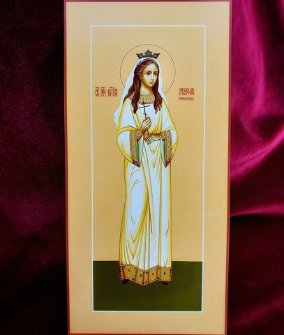 Мерная икона Святая Мария Романова икона в рост ребенка