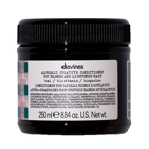 Davines ALCHEMIC: Оттеночный кондиционер для натуральных и окрашенных волос, морская волна (Conditioner For Natural And Coloured Hair (teal))